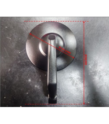 BAR END MIRRORS ALU BLK