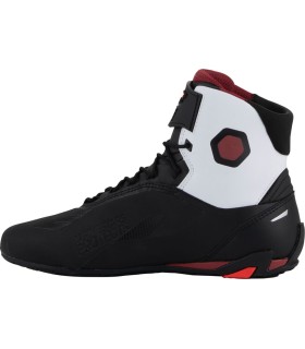 SHOES FASTER-4 BK/WH/DK RD 10