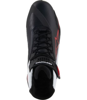 SHOES FASTER-4 BK/WH/DK RD 12