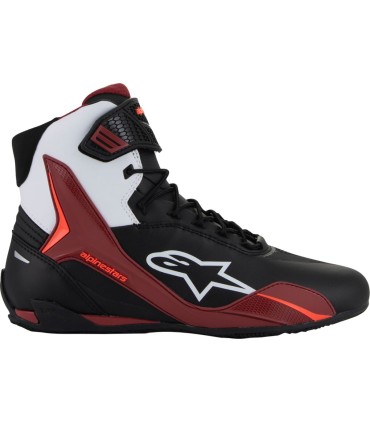 SHOES FASTER-4 BK/WH/DK RD 12