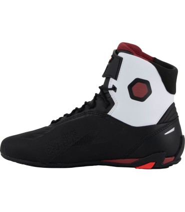 SHOES FASTER-4 BK/WH/DK RD 13