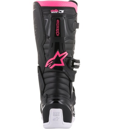 BOOT 4W TECH3 BK/WT/PK 6