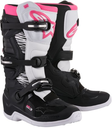 BOOT 4W TECH3 BK/WT/PK 6