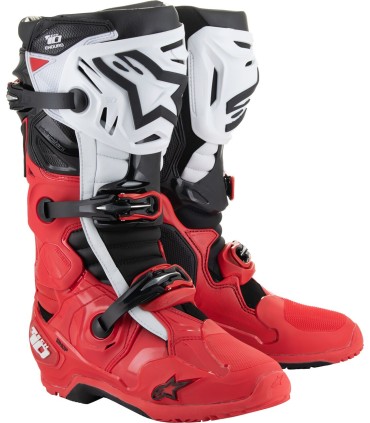 BOOT TECH 10 ENDURO BRIGHT RED