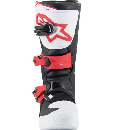 BOOT TECH3S YTH WT/BK/R 4