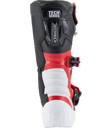 BOOT TECH3S YTH WT/BK/R 4