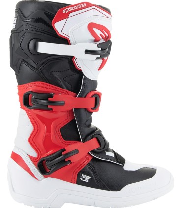 BOOT TECH3S YTH WT/BK/R 5