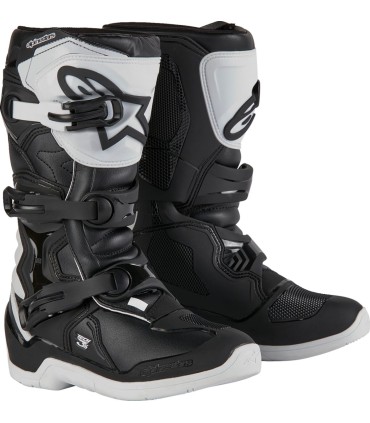 BOOT TECH3S YTH WHT/BLK 4