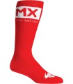 SOCK MX SOLID RD/WH 6-9