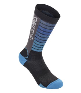 SOCKS DROP 22 BLK/AQ L