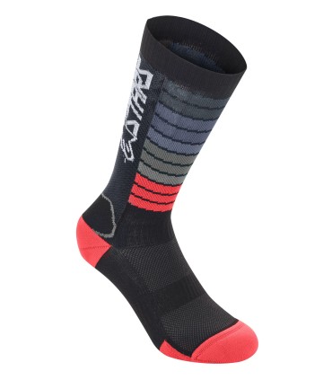 SOCKS DROP 22 BLK/RD L