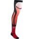 SOCK KNEE BRACE RED/WT SM