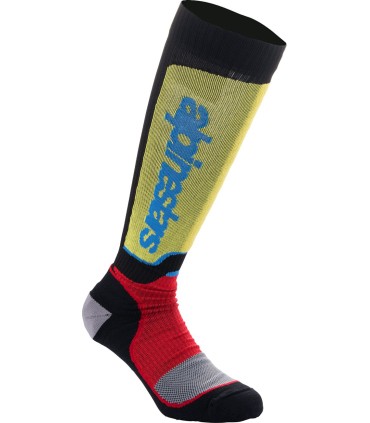 SOCK MX PLUS BLK/RED/BL S