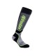 SOCK MX PLUS BLK/GY/YLW S