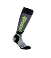 SOCK MX PLUS BLK/GY/YLW S
