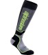 SOCK MX PLUS BLK/GY/YLW L