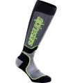 SOCK MX PLUS BLK/GY/YLW L