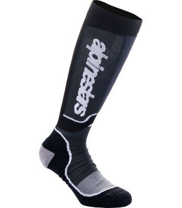 SOCK YTH MX+ BLACK/WHT