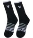 SOCKS 3PK BLACK SM/MD