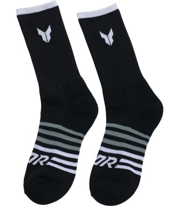 SOCKS 3PK BLACK SM/MD