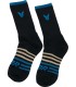 SOCKS 3PK BLACK SM/MD