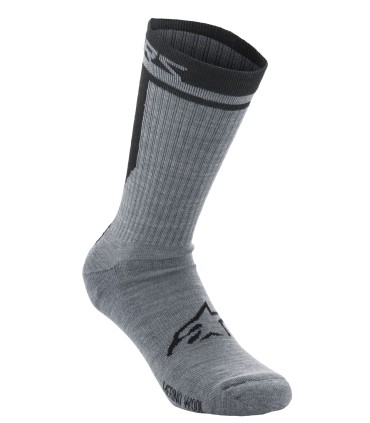 SOCKS MERINO 24 GRAY/BLACK S