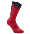 SOCKS MERINO 24 RED/BLACK L