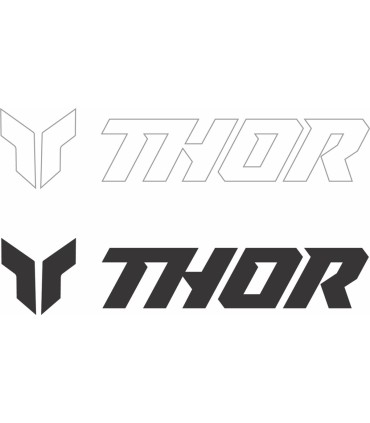 DECAL THOR 6PK 3IN BK WH