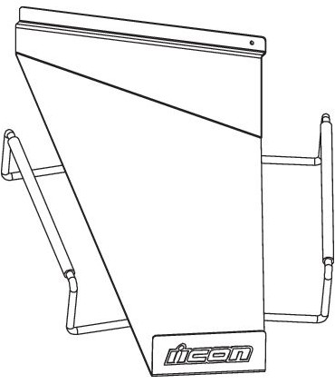 SLATWALL HELMET SHELF RH