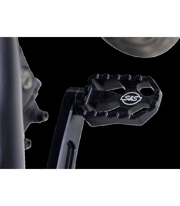 Brake Pedal mid-mount Black M8