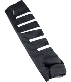 SEAT COVER SD RIB BK/WHT