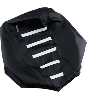 SEAT COVER AC RIB BK/WHT
