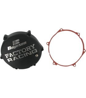 CLTCH CVR KX250 BLK 03-04