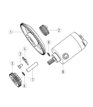 "item  8 Ensemble démarreur MOTEUR"
