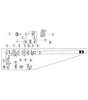 "item  4 Rivet de plaque darrêt"
