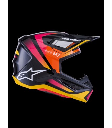 HELMET SM7 RISE BLK/YL/PINK M