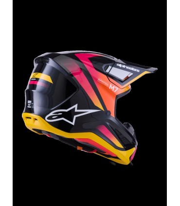 HELMET SM7 RISE BLK/YL/PINK L