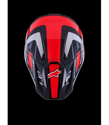 HELMET SM7 RISE BLK/RD/SILV L