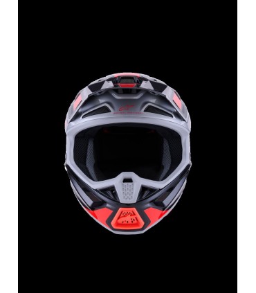 HELMET SM7 RISE BLK/RD/SILV XL