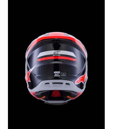 HELMET SM7 RISE BLK/RD/SILV XL