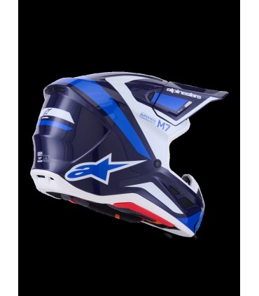 HELMET SM7 RISE BLUE/WHITE M