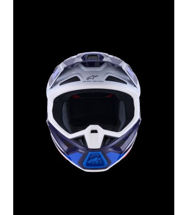 HELMET SM7 RISE BLUE/WHITE L