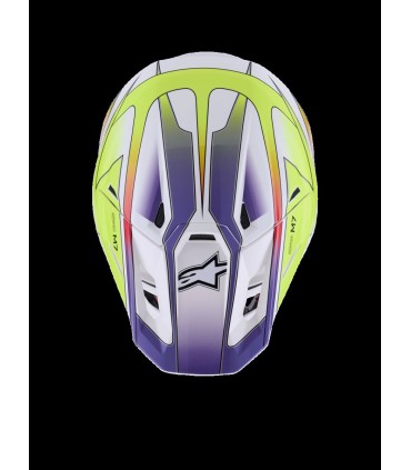 HELMET SM7 FUSE WHT/YL/PU M