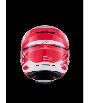 HELMET SM7 DEED RED/BLK/WH M
