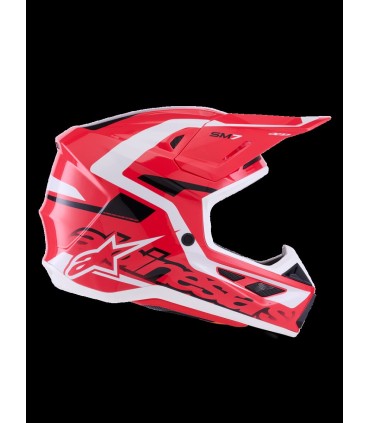 HELMET SM7 DEED RED/BLK/WH L