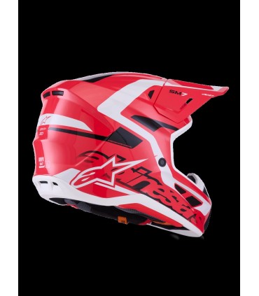 HELMET SM7 DEED RED/BLK/WH 2X