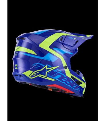 HELMET SM7 DEED BLUE/YEL S