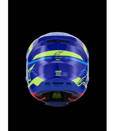HELMET SM7 DEED BLUE/YEL M