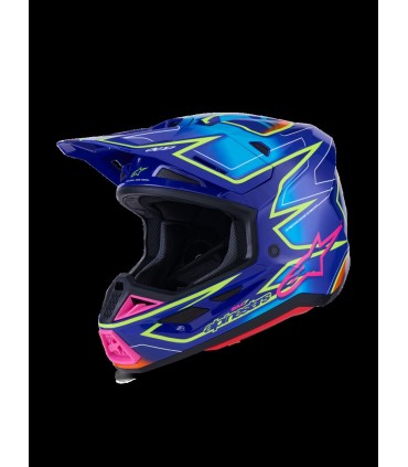 HELMET SM7 CAST BLU/YL/PINK M