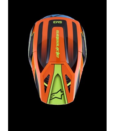 HELMET SM3 FRAY BLK/OR/YL 2X